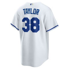 White Josh Taylor Kansas City Royals Nike Home Replica Player Jersey