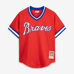 Scarlet Dale Murphy Atlanta Braves Mitchell & Ness Authentic Batting Practice Jersey