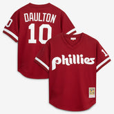 Scarlet Darren Daulton Philadelphia Phillies Mitchell & Ness Authentic Batting Practice Jersey