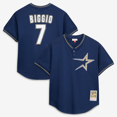 Navy Craig Biggio Houston Astros Mitchell & Ness Authentic Batting Practice Jersey