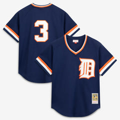 Navy Alan Trammell Detroit Tigers Mitchell & Ness Authentic Batting Practice Jersey