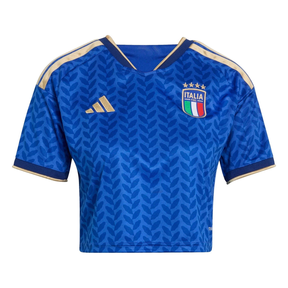 2026 Italy Women's Stadium Home Cropped Soccer Jersey