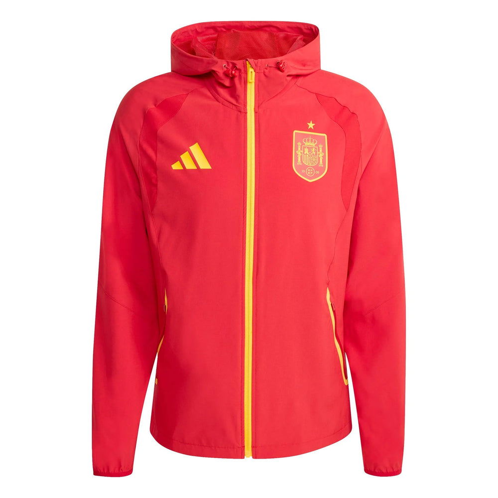 2026 Spain Men's Tiro Travel Full Zip Windbreaker
