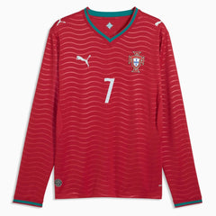 2026 Portugal Men's Stadium Home Ronaldo #7 Long-Sleeve Soccer Je