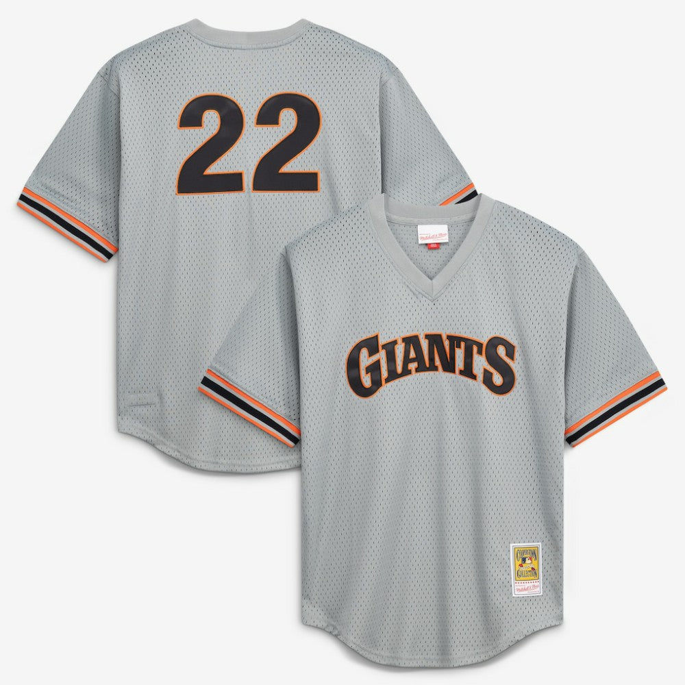 Gray Will Clark San Francisco Giants Mitchell & Ness Authentic Batting Practice Jersey