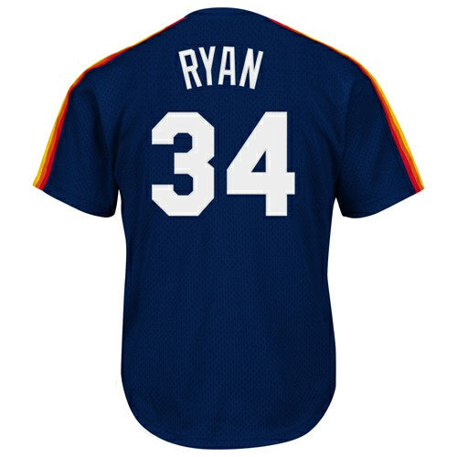 Navy Nolan Ryan Houston Astros Mitchell & Ness Authentic Batting Practice Jersey