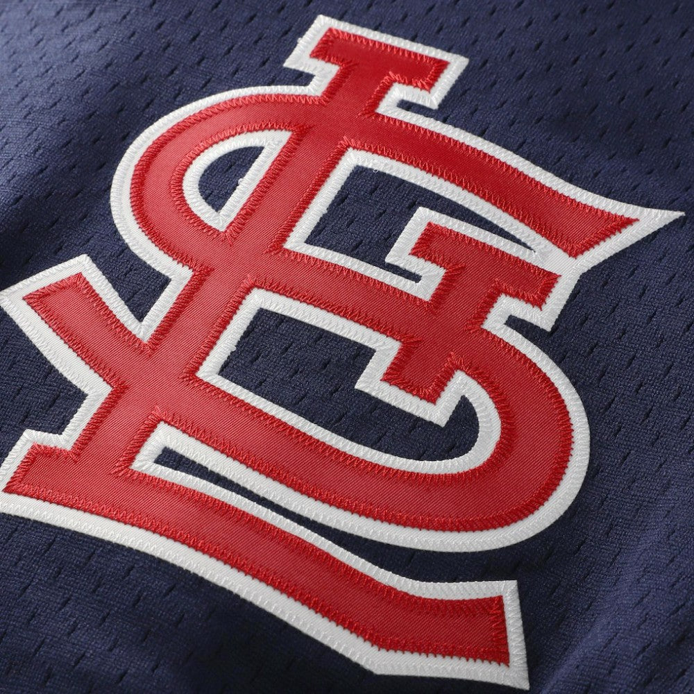 Navy Ozzie Smith St. Louis Cardinals Mitchell & Ness Authentic Batting Practice Jersey