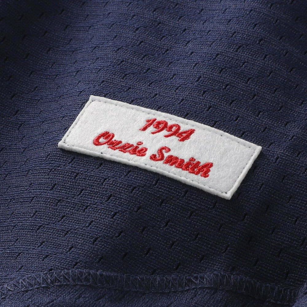 Navy Ozzie Smith St. Louis Cardinals Mitchell & Ness Authentic Batting Practice Jersey