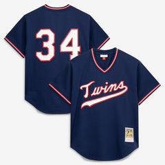 Navy Kirby Puckett Minnesota Twins Mitchell & Ness Authentic Batting Practice Jersey