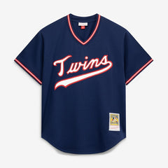 Navy Kirby Puckett Minnesota Twins Mitchell & Ness Authentic Batting Practice Jersey