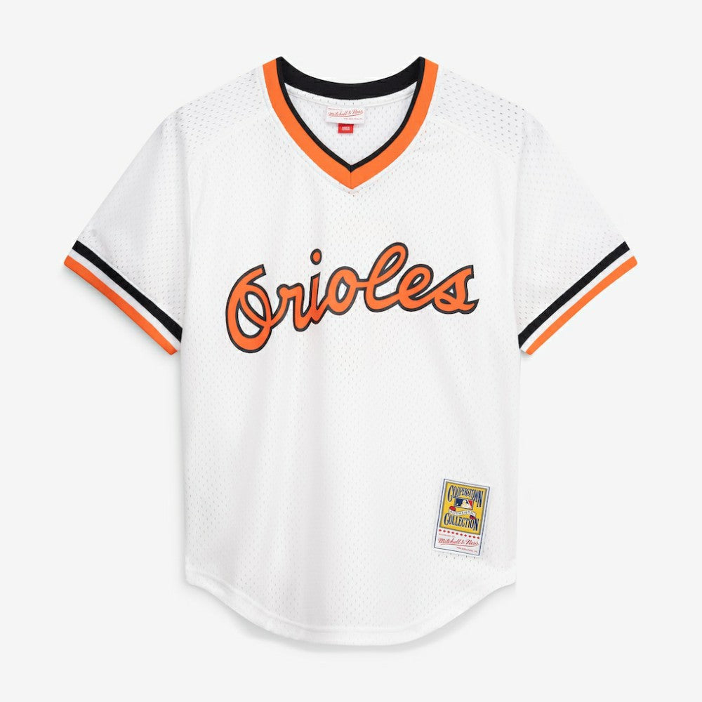 White Cal Ripken Jr. Baltimore Orioles Mitchell & Ness Authentic Batting Practice Jersey