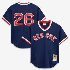 Navy Wade Boggs Boston Red Sox Mitchell & Ness Authentic Batting Practice Jersey