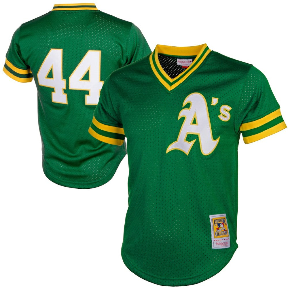 Green Reggie Jackson Athletics Mitchell & Ness Authentic Batting Practice Jersey