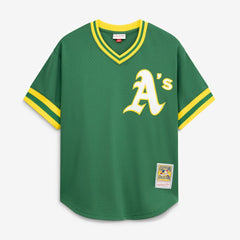 Green Rickey Henderson Athletics Mitchell & Ness Authentic Batting Practice Jersey