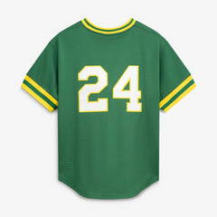 Green Rickey Henderson Athletics Mitchell & Ness Authentic Batting Practice Jersey