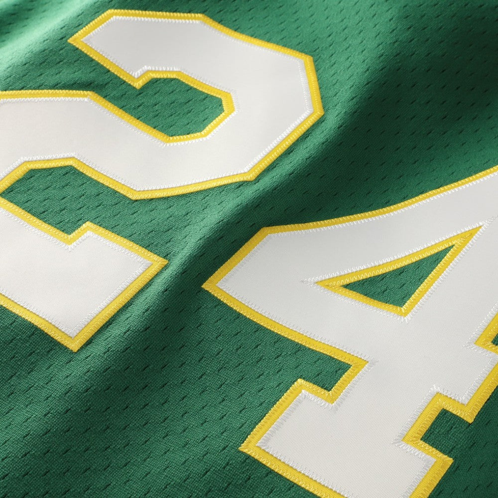 Green Rickey Henderson Athletics Mitchell & Ness Authentic Batting Practice Jersey