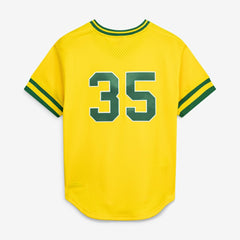 Yellow Rickey Henderson Athletics Mitchell & Ness Authentic Batting Practice Jersey