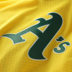 Yellow Rickey Henderson Athletics Mitchell & Ness Authentic Batting Practice Jersey