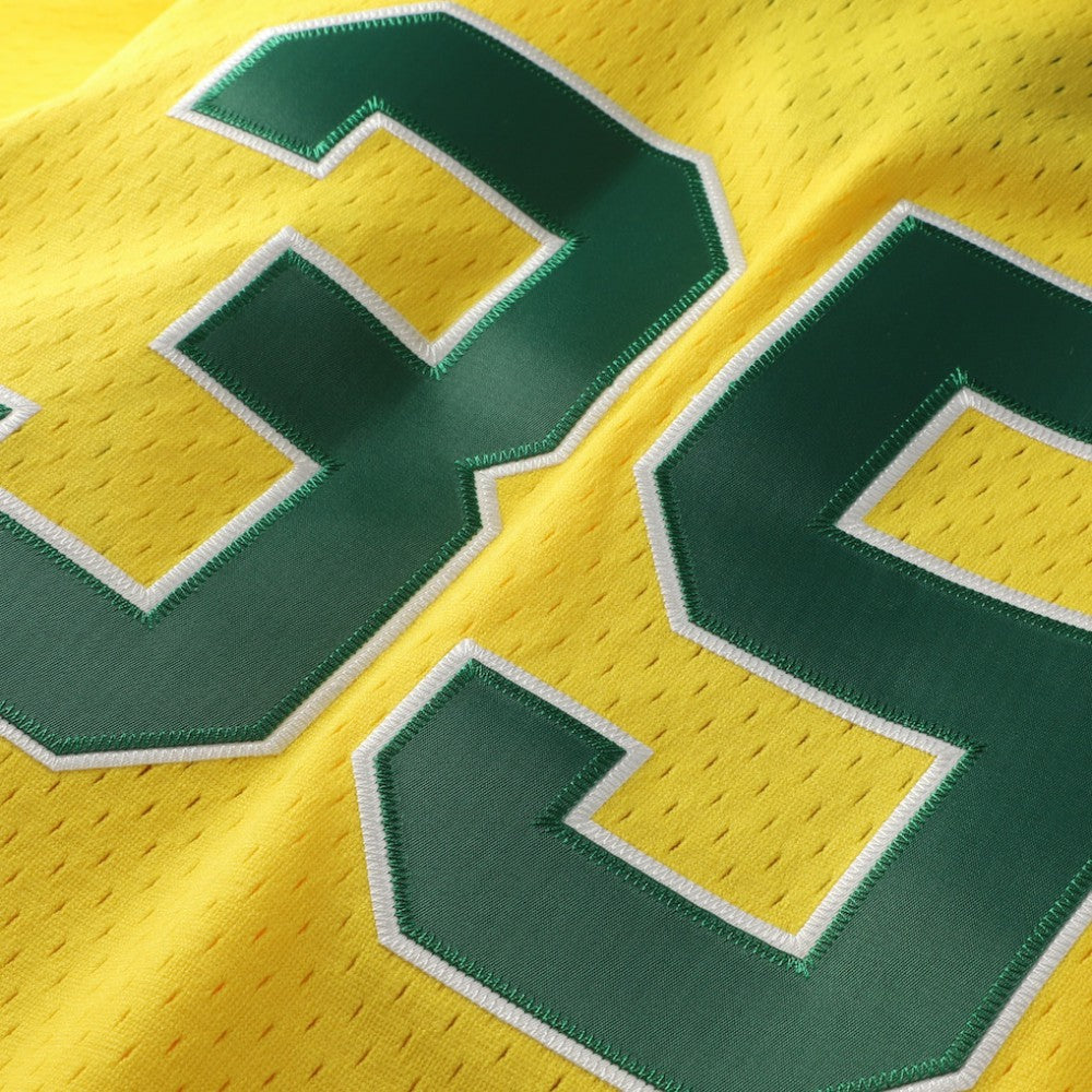 Yellow Rickey Henderson Athletics Mitchell & Ness Authentic Batting Practice Jersey