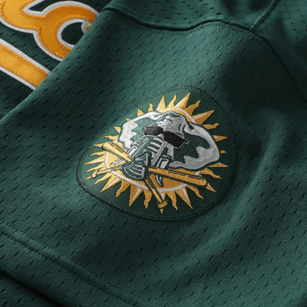 Green Rickey Henderson Athletics Mitchell & Ness Authentic Batting Practice Jersey