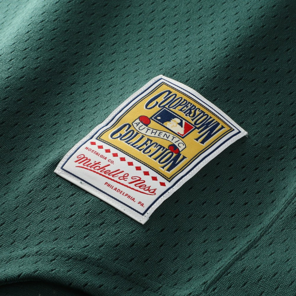Green Rickey Henderson Athletics Mitchell & Ness Authentic Batting Practice Jersey
