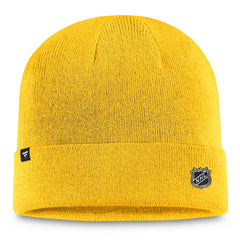 NHL Nashville Predators Fanatics Authentic Pro Cuffed Knit Hat – Gold