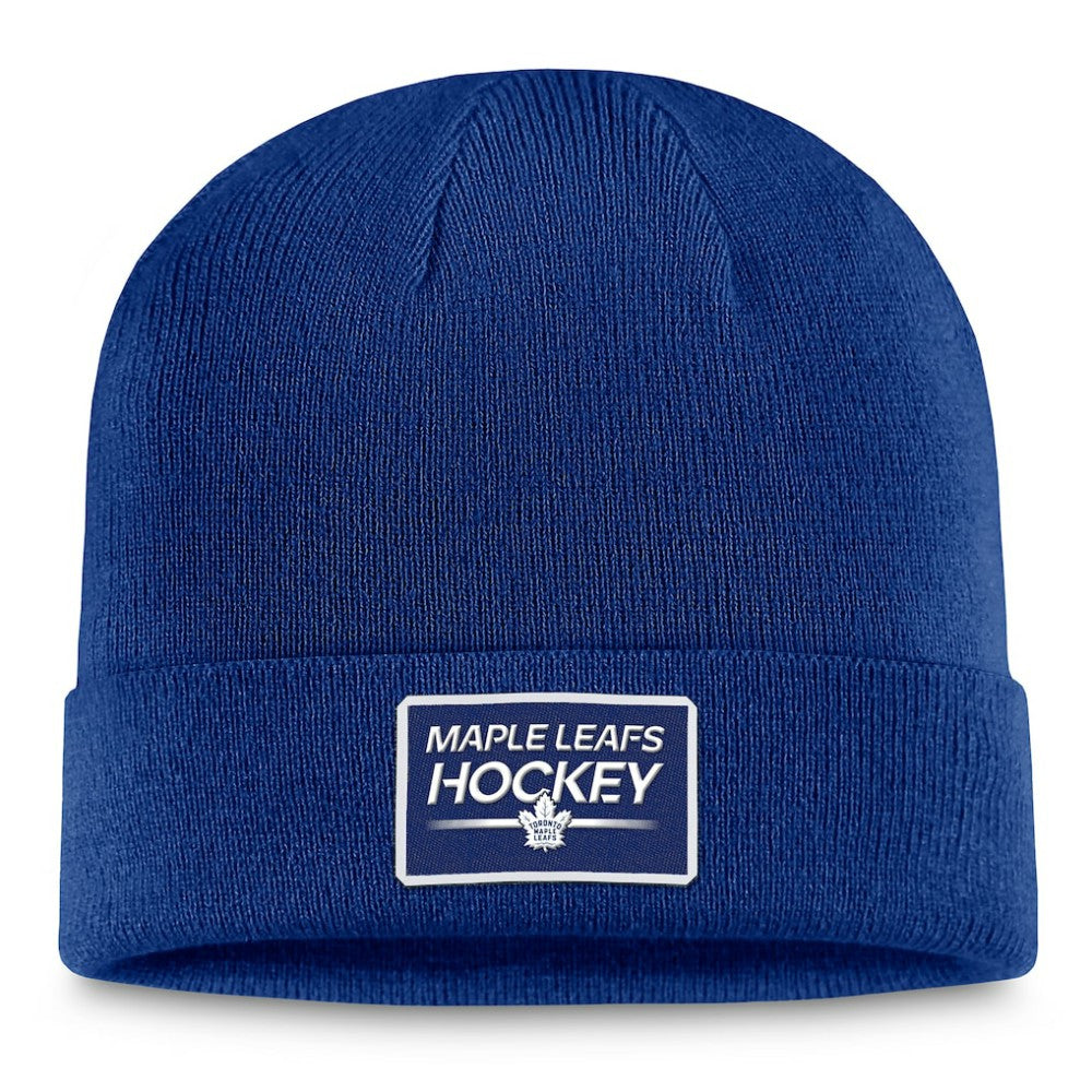 NHL Toronto Maple Leafs Fanatics Authentic Pro Cuffed Knit Hat – Blue