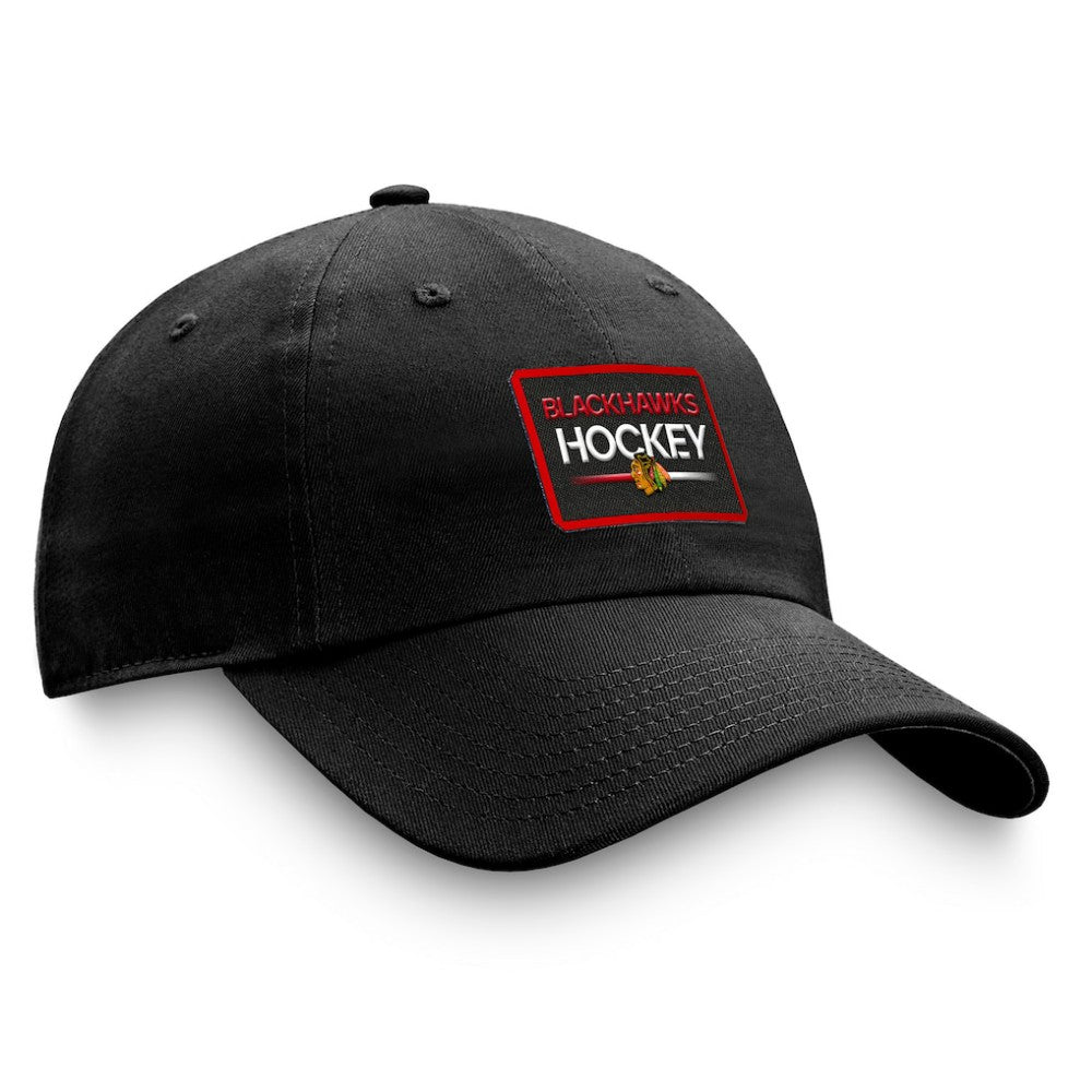 NHL Chicago Blackhawks Fanatics Authentic Pro Prime Adjustable Hat – Black