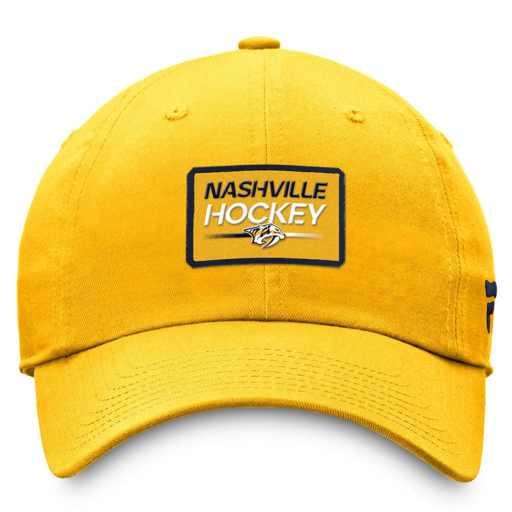 NHL Nashville Predators Fanatics Authentic Pro Prime Adjustable Hat – Gold