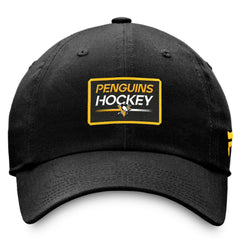 NHL Pittsburgh Penguins Fanatics Authentic Pro Prime Adjustable Hat – Black