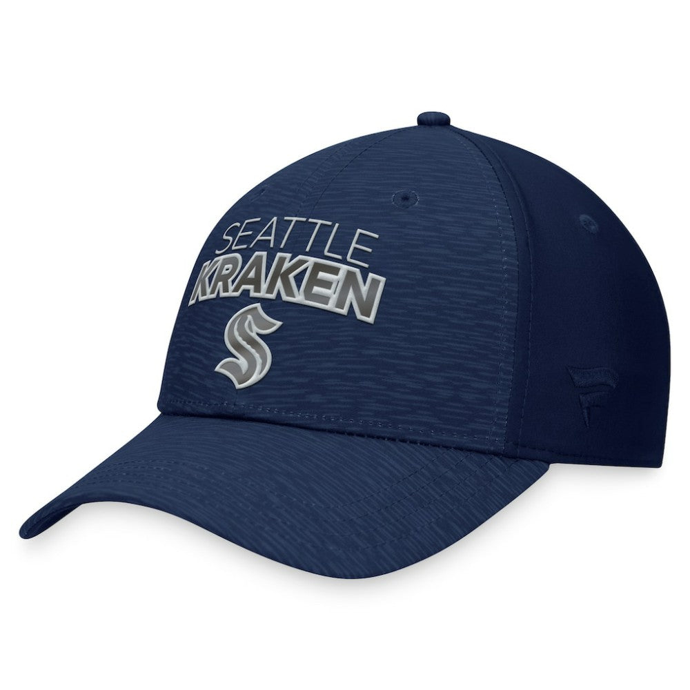 NHL Seattle Kraken Fanatics Authentic Pro Road Stack Logo Flex Hat