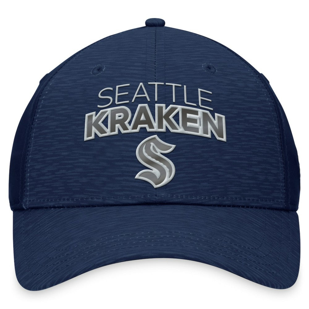 NHL Seattle Kraken Fanatics Authentic Pro Road Stack Logo Flex Hat