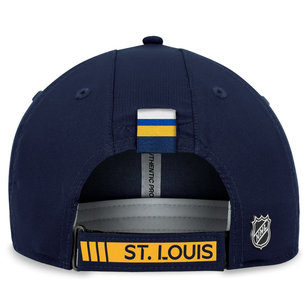 NHL St. Louis Blues Fanatics Authentic Pro Rink Adjustable Hat