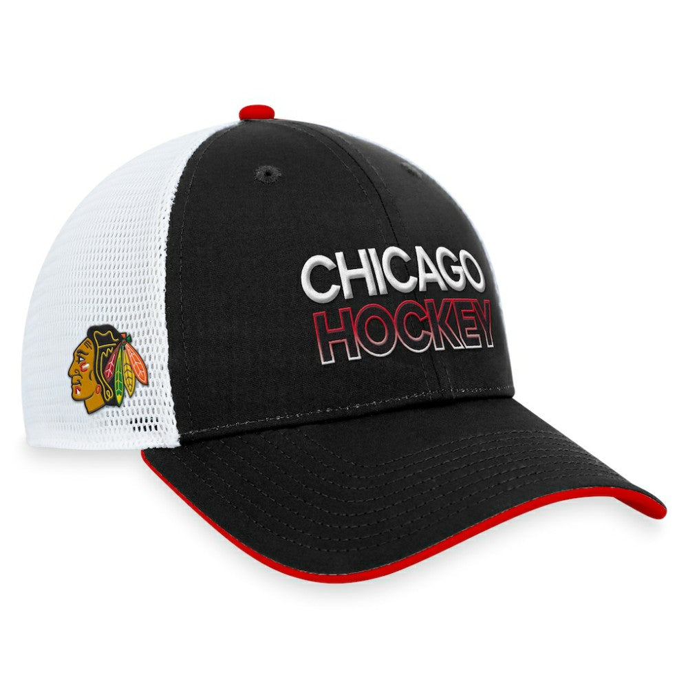 NHL Chicago Blackhawks Fanatics Authentic Pro Rink Trucker Adjustable Hat