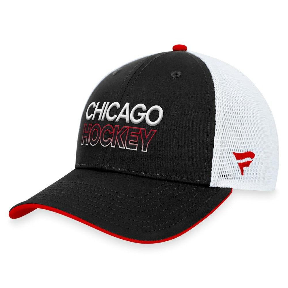 NHL Chicago Blackhawks Fanatics Authentic Pro Rink Trucker Adjustable Hat