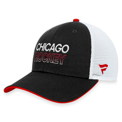 NHL Chicago Blackhawks Fanatics Authentic Pro Rink Trucker Adjustable Hat
