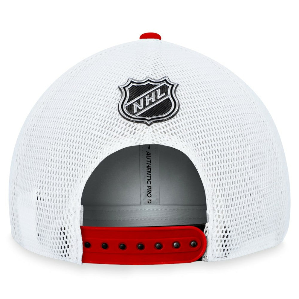 NHL Chicago Blackhawks Fanatics Authentic Pro Rink Trucker Adjustable Hat