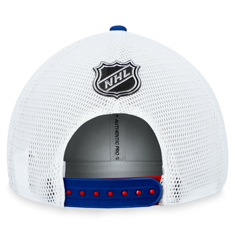 NHL New York Rangers Fanatics Authentic Pro Rink Trucker Adjustable Hat