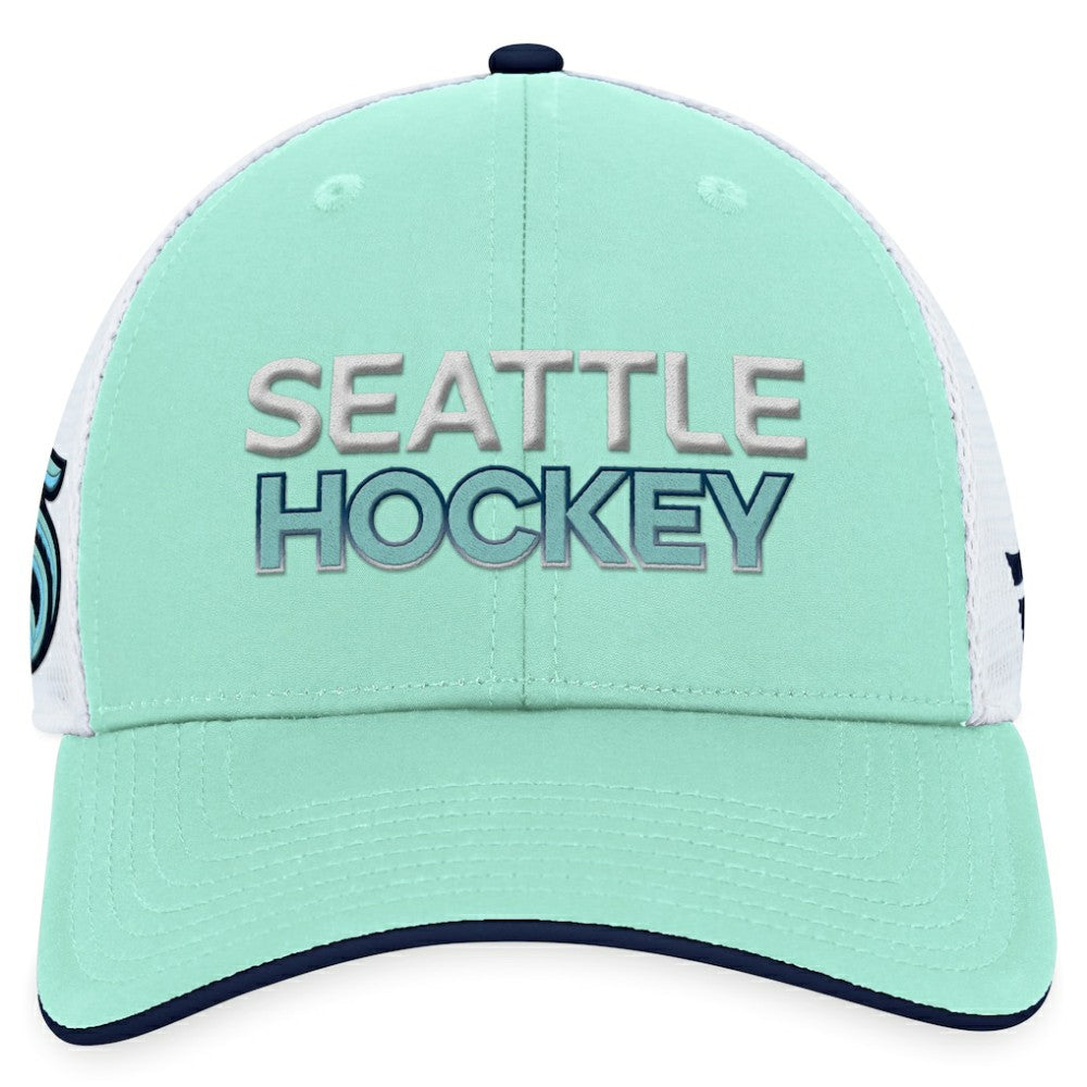 NHL Seattle Kraken Fanatics Authentic Pro Rink Trucker Adjustable Hat