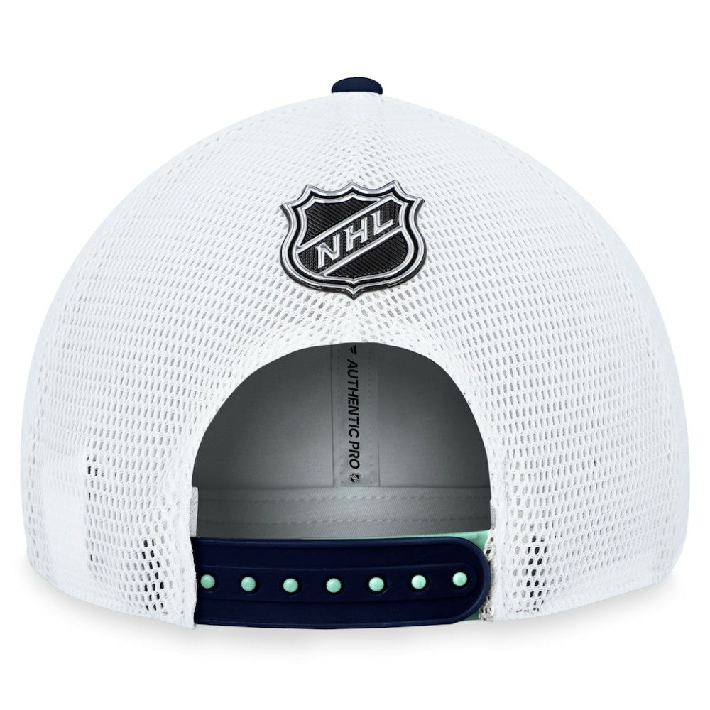 NHL Seattle Kraken Fanatics Authentic Pro Rink Trucker Adjustable Hat