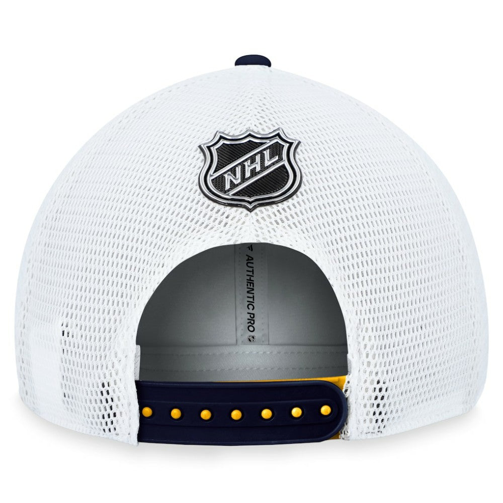 NHL St. Louis Blues Fanatics Authentic Pro Rink Trucker Adjustable Hat