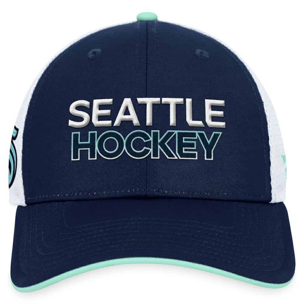 NHL Seattle Kraken Fanatics Authentic Pro Rink Trucker Adjustable Hat