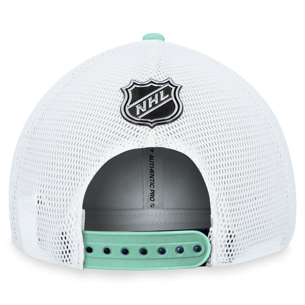 NHL Seattle Kraken Fanatics Authentic Pro Rink Trucker Adjustable Hat