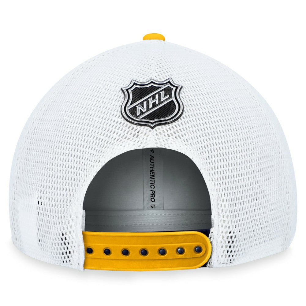 NHL St. Louis Blues Fanatics Authentic Pro Rink Trucker Adjustable Hat