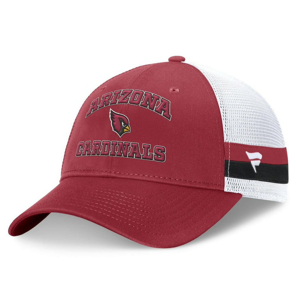 Fundamentals Side Stripe Trucker Adjustable Hat - Arizona Cardinals Hats