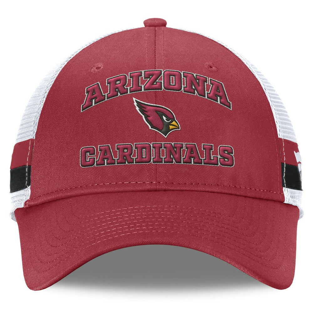 Fundamentals Side Stripe Trucker Adjustable Hat - Arizona Cardinals Hats