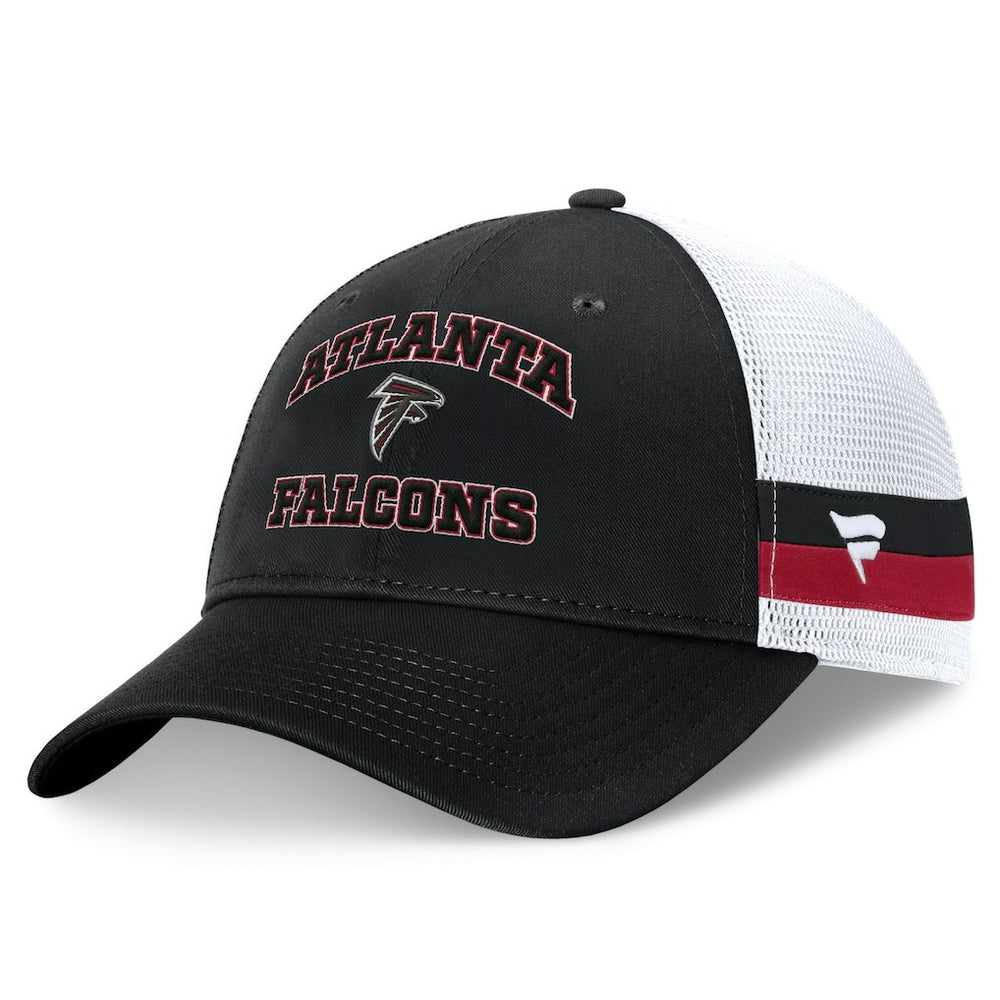 Fundamentals Side Stripe Trucker Adjustable Hat - Atlanta Falcons Hats