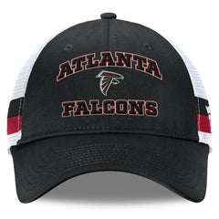 Fundamentals Side Stripe Trucker Adjustable Hat - Atlanta Falcons Hats