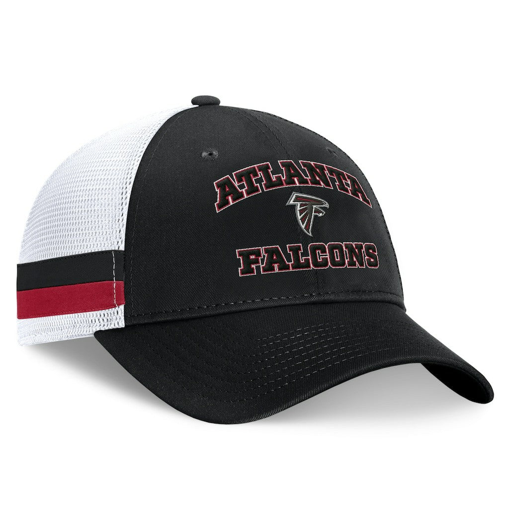 Fundamentals Side Stripe Trucker Adjustable Hat - Atlanta Falcons Hats