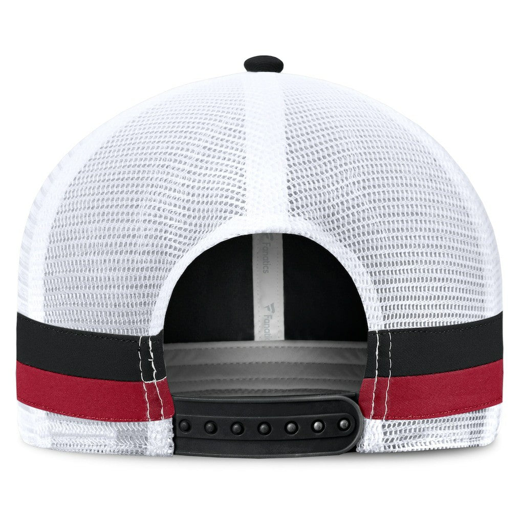 Fundamentals Side Stripe Trucker Adjustable Hat - Atlanta Falcons Hats